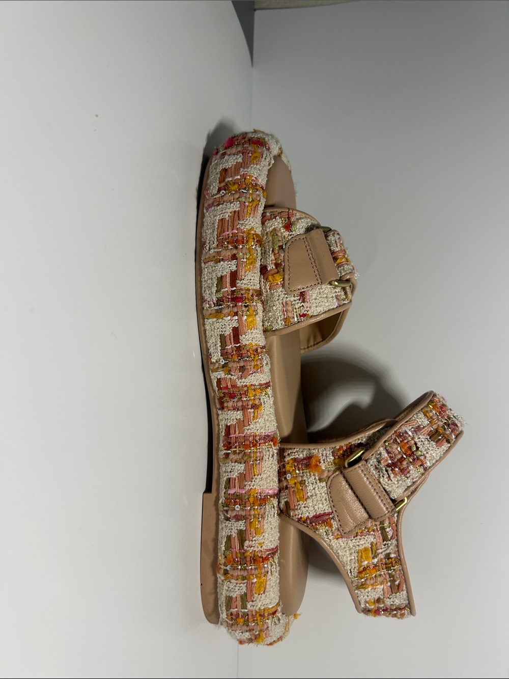 Coach Tweed Peyton Platform Sandals - Picture 12 of 13